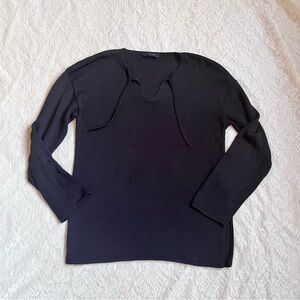 MaxMara Weekend V-neck tie sweater